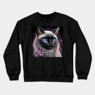 Mesmerizing Siamese cat Crewneck Sweatshirt